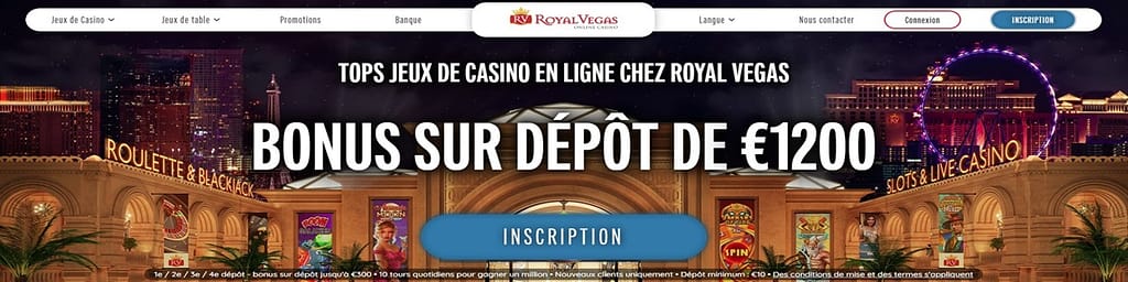 bonus de Royal Vegas Casino