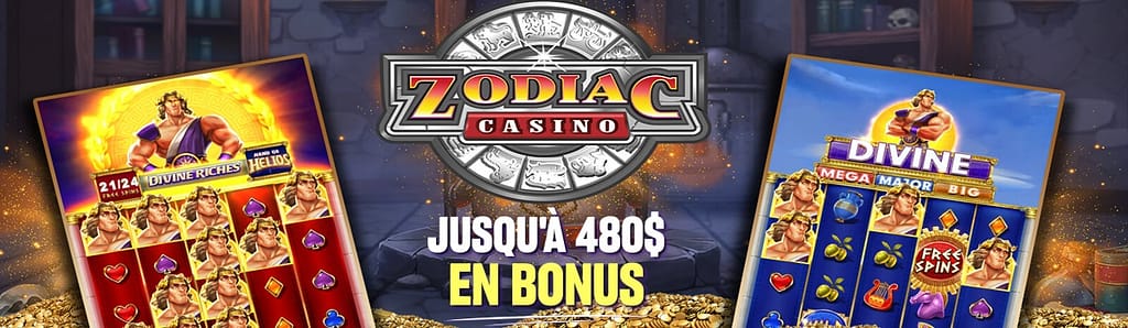Zodiac Casino bonus de bienvenue