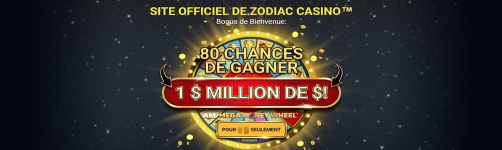 bonus et promotions de Zodiac casino