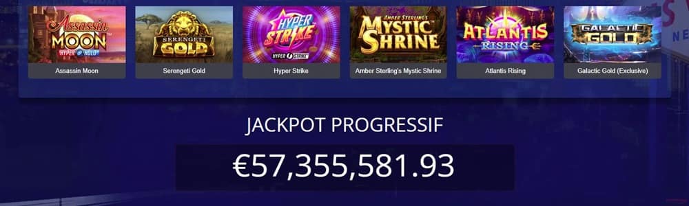 jackpot progressif de All slots casino
